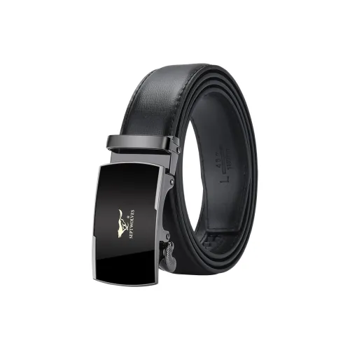 SEPTWOLVES Брюки из коровьей кожи с ремнем стиль Boyfriend мужской 3,1 см