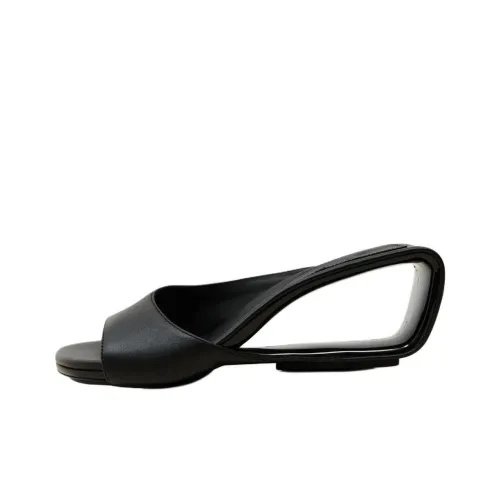 ST. AGNI Слипоны 6,5 см Женские Черные