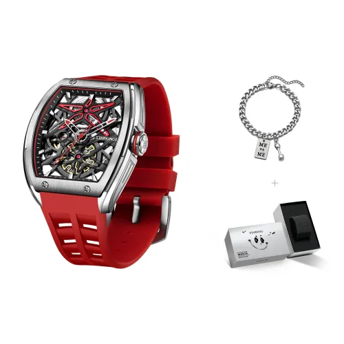 STARKING Автоматический Механический Механизм Мужские Часы 41mm*10mm*11mm Черный