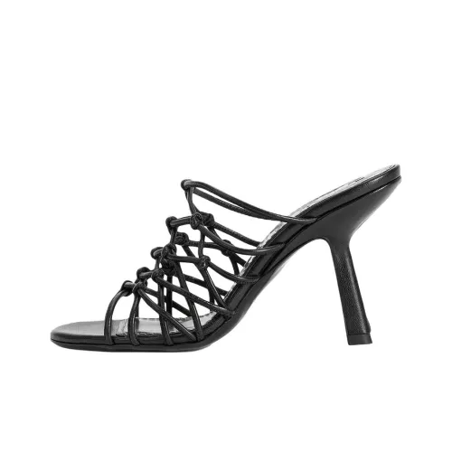 Staud Слипоны 9 см Женские Черные