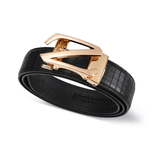 POLOMEISDO Телячья кожа Премиум Мода Ремешок Роскошный Бренд Ремешок Подарочный Набор Мужской 3,5CM