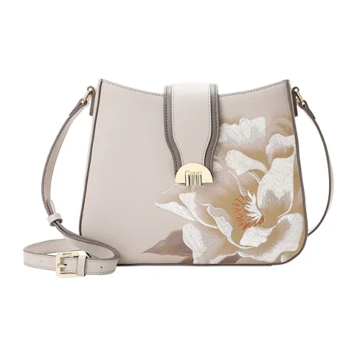 Ancient Yi Xi Crossbody Bag Litmus Red Women's