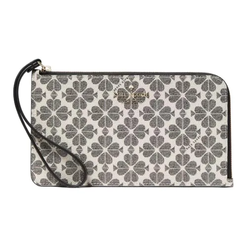 Kate Spade Lucyspade Цветочный дизайн PVC Цветочный дизайн Shovel Клатч Средний Женские Черный многоцветный