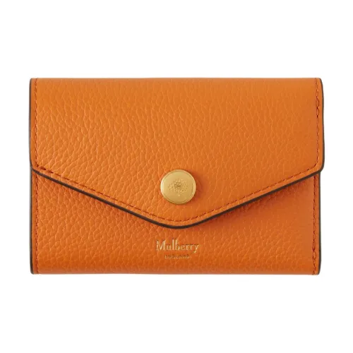 Mulberry GRAIN LEATHER Кошелек Маленький Женский Закат Желтый