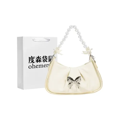 Dusen Kangaroo ПУ (полиуретан) Сумка через плечо Стандартная Женская серебряная Экрю Синяя Черная Розовая