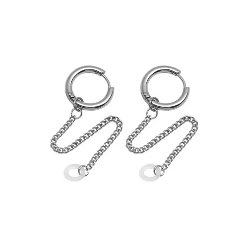 Серьги MAGICPOLE из титанового стального сплава унисекс серебряные