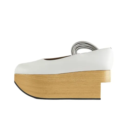 Вивьен Вествуд Платформа Туфли Мэри Джейн 7,5 см Женские Белые