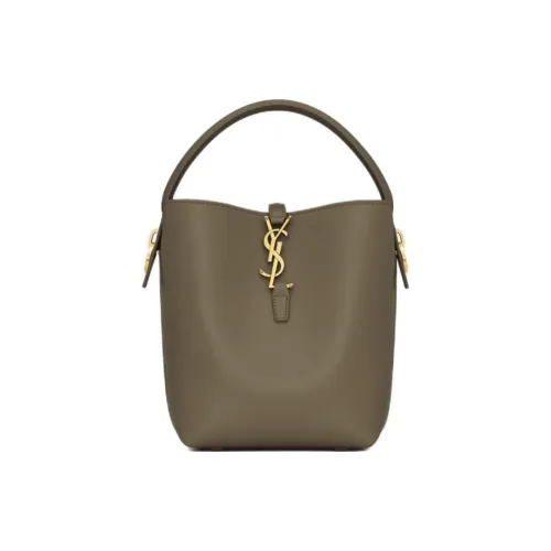 SAINT LAURENT Кожа Одно Плечо Сумка Маленькая Женская Темный Мускус