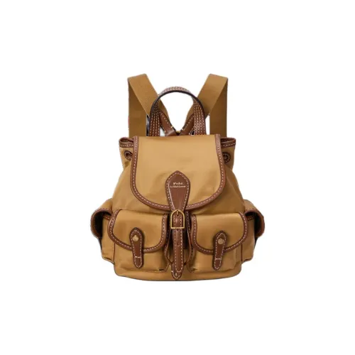 Polo Ralph Lauren Bellport Ткань с коровьей кожей Рюкзак Стандартный Унисекс Коричневый
