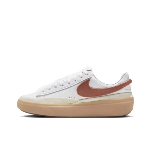 Nike Blazer Low Топ Повседневный Унисекс Белый Умбра