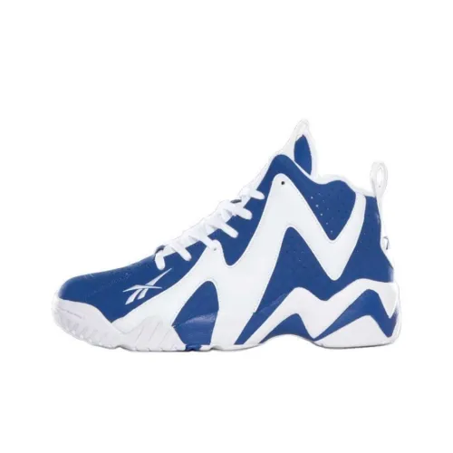 Reebok Kamikaze Volcano Collection II Letter OF Intent High Top Винтажные баскетбольные кроссовки Unisex Белый Синий