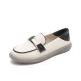 Бежево-черный [Кожа]