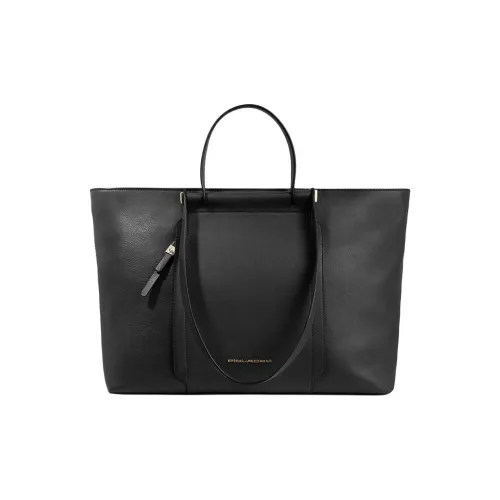PIQUADRO Кожа Тоут Сумка Сумка для покупок Ручная сумка для ноутбука Обычная Женская Черная