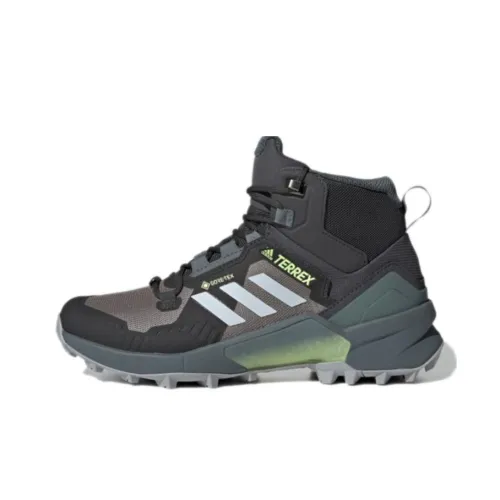 adidas Terrex Swift R3 MID Gore Te Slip Resistant Abrasion Resistant MID Топ Альпинизм Обувь Женские Черно-серый