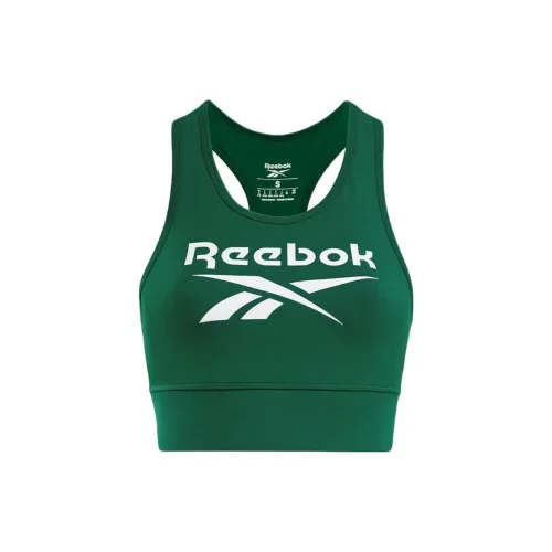 Reebok Темно-зеленый Женские Бюстгальтеры