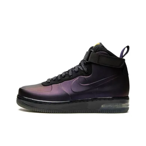 Nike Air Force 1 MID Топ Скейтборд Кроссовки Мужские Черные Фиолетовые