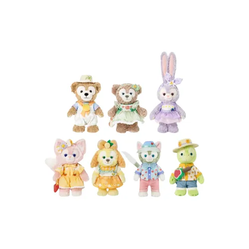 Disney 2024 Shanghai Летний Duffy Куклы Плюшевые Куклы 18,5 см 19,5 см 20,5 см 21 см Высота