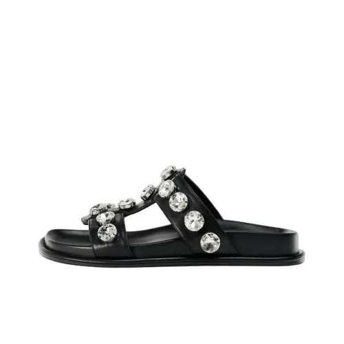 ZARA Trf Слипоны Черные Женские