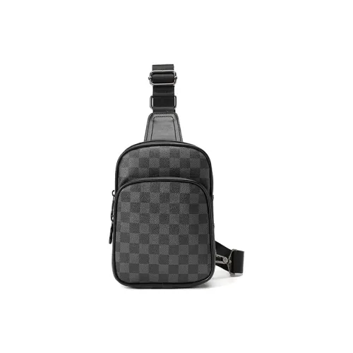 CARTELO ПУ (полиуретан) Sling Сумка Стандартная Мужская Шахматный Узор