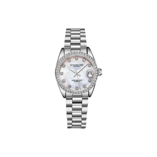 STUHRLING Кварцевый механизм Женские часы 31мм*9мм*31мм Серебристый
