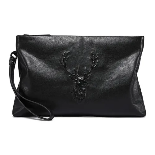 PESASRIE Кошелек из коровьей кожи клатч стандартный мужской черный