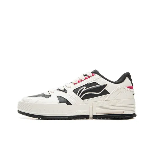 LINING Slip-resistant Shock Absorbers с антискользящими свойствами низкий топ кроссовки для скейтбординга женские белые черные