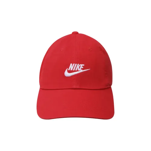 Nike Хлопковые кепки унисекс красного цвета