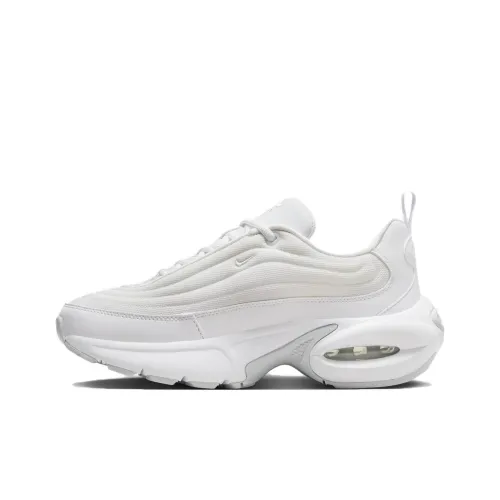 Nike Air Max Portal Амортизация Износостойкий Низкий Топ Повседневный Городской Коммутирование Беговые кроссовки Женские Белые