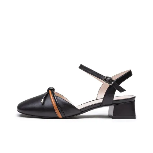 AOKANG One Ремешок Сандалии Женские Черные