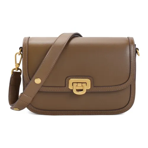 BELLE Premium Texture Сумка через плечо Средняя Женская Кофе Абрикос Кофейный