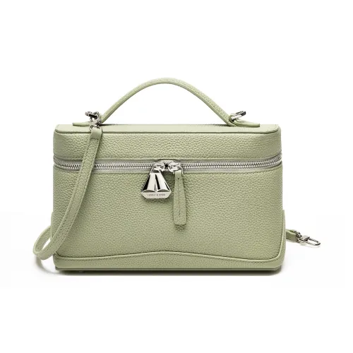 FIEDLE SISSI Сумка из крупнозернистой текстуры коровьей кожи коробка через плечо одно плечо средний размер женская