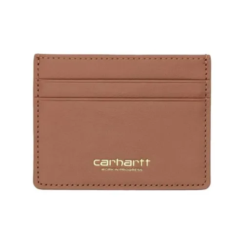 Carhartt WIP Коровья кожа Картхолдер Обычный Женские Коньяк