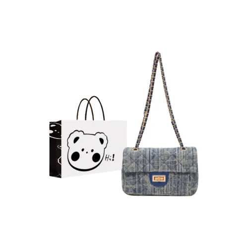 NX DOUGHNUT Деним Сумка через плечо Стандартная Женская Темно-синий Светло-синий