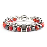 Браслет Hip-Hop с бусинами [Красный]