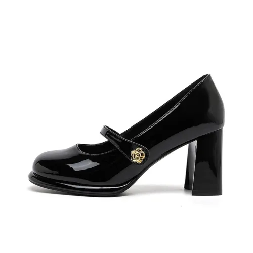 Daphne Грубый каблук Туфли Мэри Джейн 7,5 см Женские