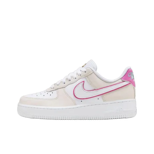Nike Air Force 1 Low Топ Скейтборд Кроссовки Женские Белый Коричневый Пудра
