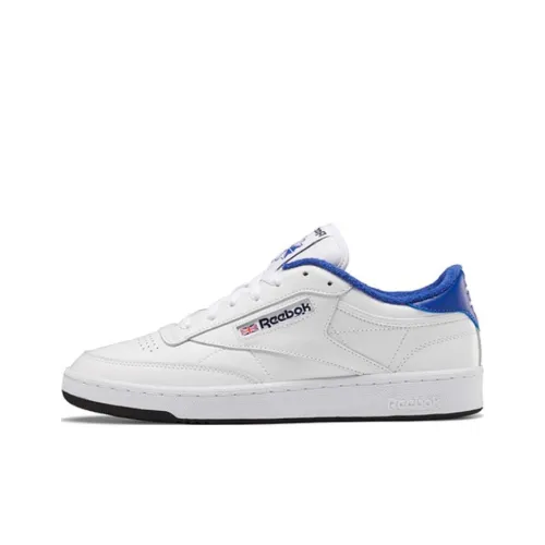 Reebok Club C Series 85 Low Топ Скейтборд Кроссовки Унисекс Белый Синий Ласточкин Хвост