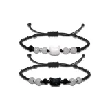 Кошка Бусина Браслет-шнурок [1 пара]