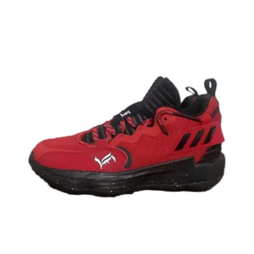 Adidas D Lillard 7 Slip-Resistant Low Top Баскетбольные Кроссовки Мужские Красные
