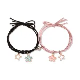 Персик Blossom Star Couple Bracelet [Black Pink]