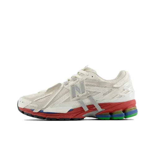 New Balance Устойчивый к истиранию Низкий Топ Повседневная Городская Коммутерская Беговая Обувь Унисекс Белый Красный