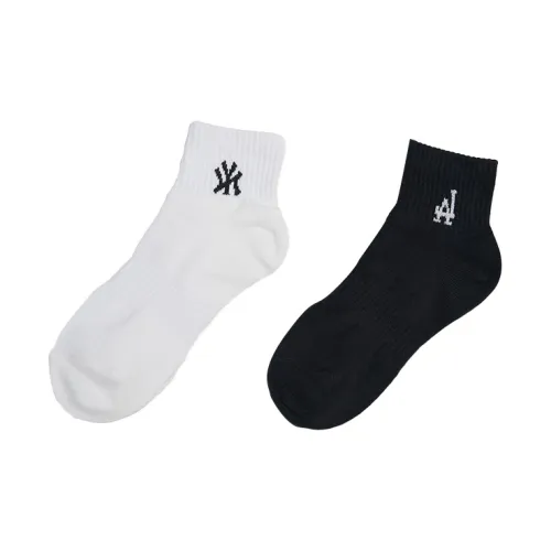 MLB 2 шт черный + белый унисекс носки