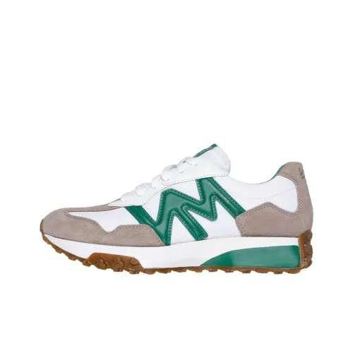 Skechers MARK NASON Беговые кроссовки Низкий Топ Белый/Зеленый Женские