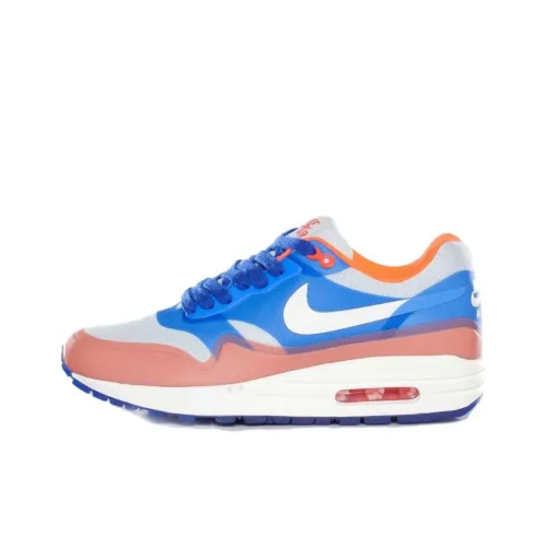 Nike Air Max 1 Амортизация Износостойкий Низкий Топ Повседневные Беговые Кроссовки Женские Розовые Синие