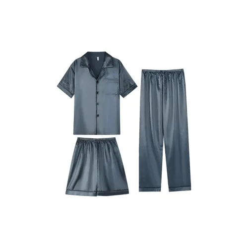 Empowering Words Лето Outerwear Готовый комплект пижам Мужской Серый