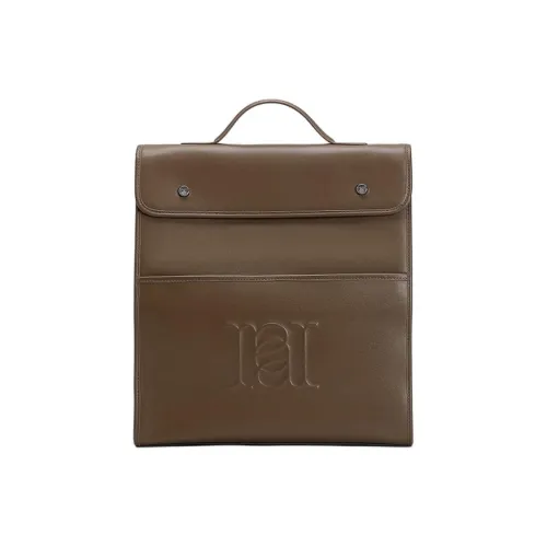 ANNALOCH с кожаными вставками волокно рюкзак большой унисекс табачный коричневый