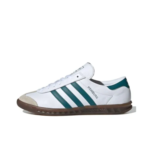 Adidas Originals Hamburg Slip-resistant Abrasion-resistant Low Top Skateboard Shoes Unisex White Green Adidas Originals Hamburg Slip-resistant Abrasion-resistant Низкие Кроссовки для скейтбординга Унисекс Белый Зеленый
