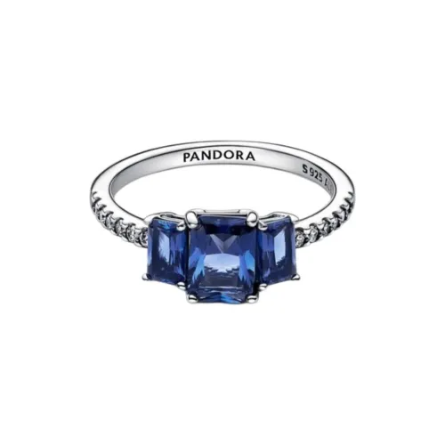 Pandora Серебряные Кольца Женские Синие