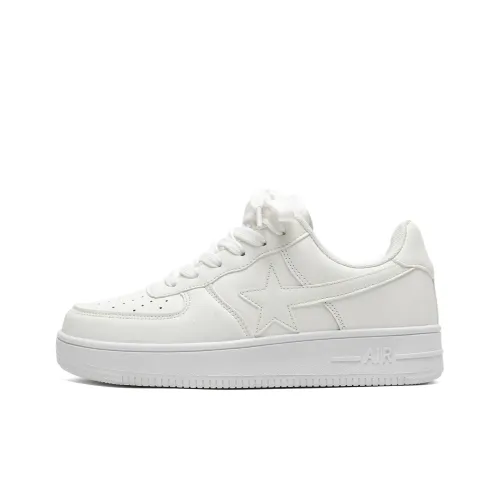 Circle Small Амортизация Износостойкие Низкие Кроссовки для Скейтбординга Унисекс Белые