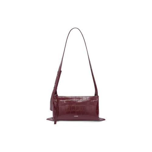 JIL SANDER Телячья кожа Сумка через плечо Маленькая Женская Бордовый Красный